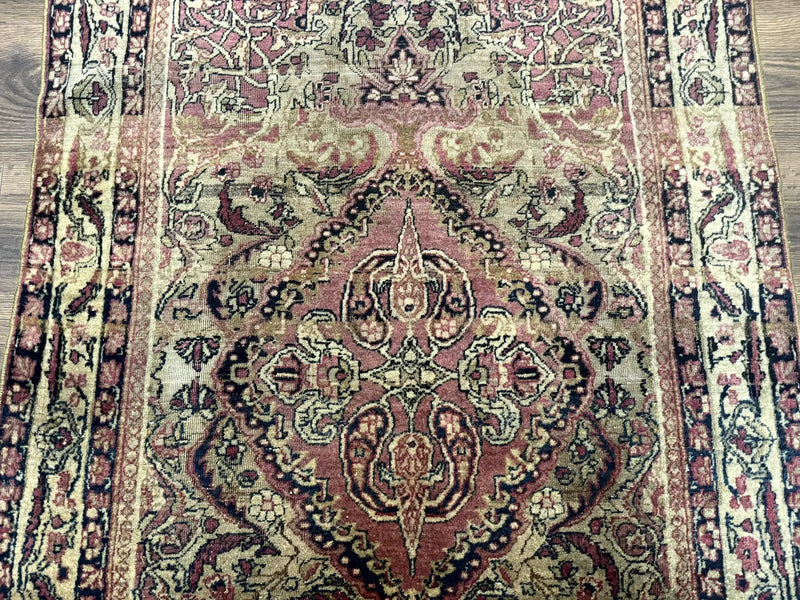 Antique Persian Lavar Rug 3x5, Persian Kerman Rug, Traditional Persian Carpet by Jewel Rugs