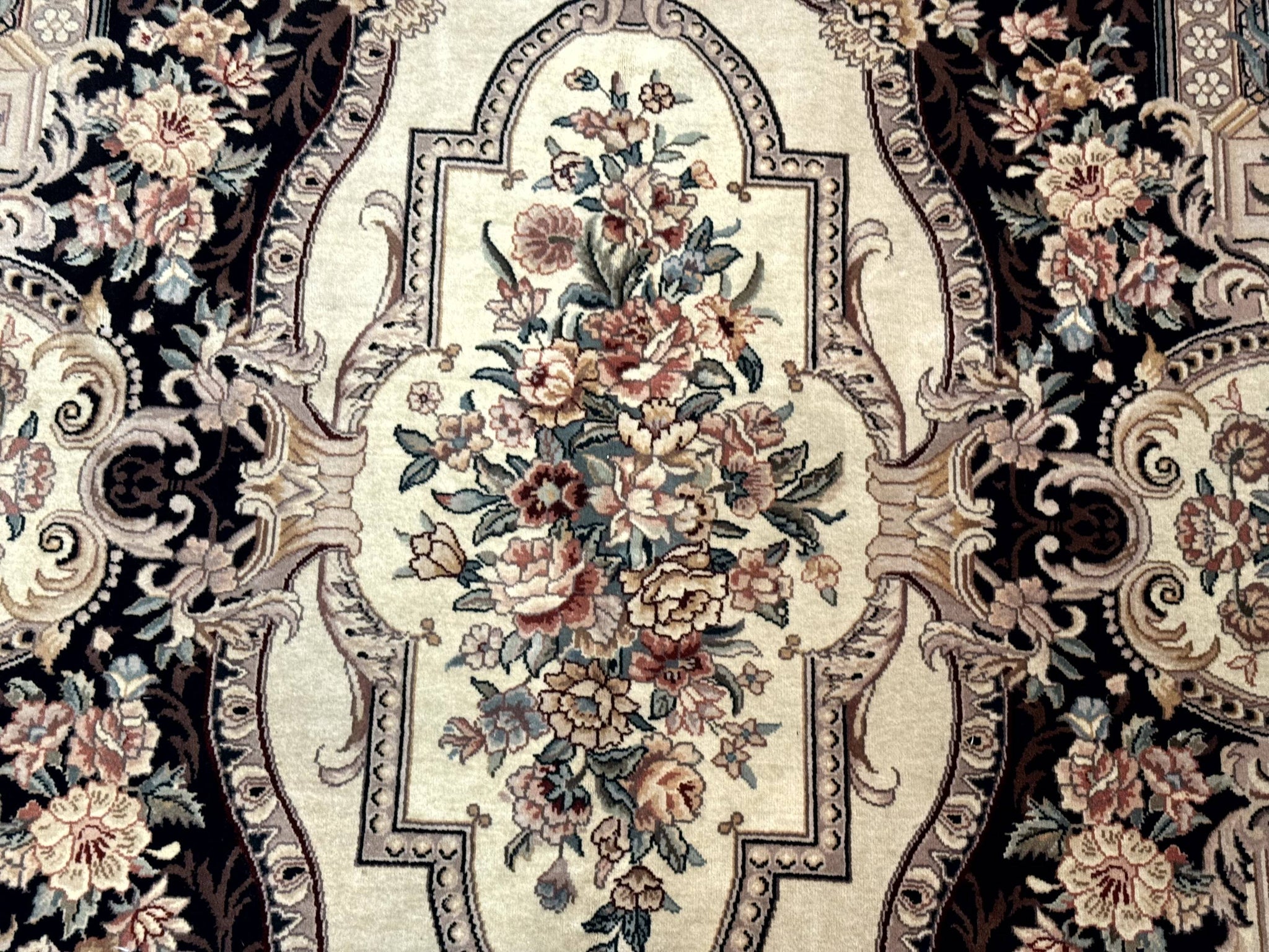 Aubusson Rug 6x9, European Design, Fine 170 KPSI, Elegant Carpet by Jewel Rugs