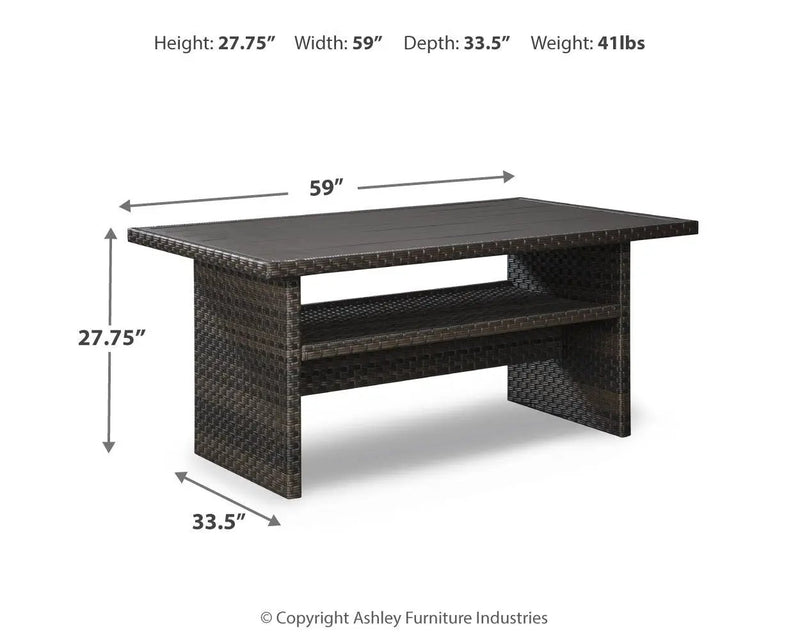 Easy Isle - RECT Multi-Use Table - Dark Brown / Beige by Unique Piece Furniture