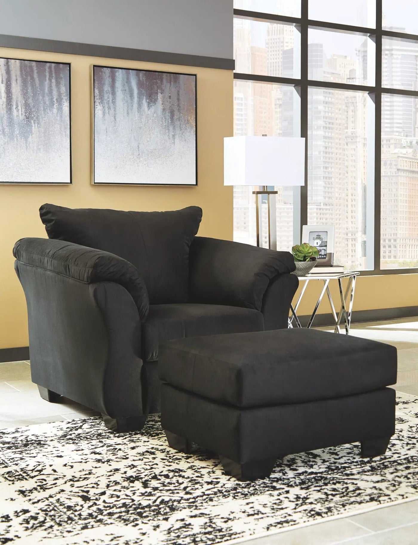 Darcy - Chair With Ottoman by Unique Piece Furniture