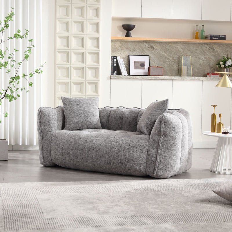 Cozy Beanbag Chair With High Resilience Foam Core For 2 by HouseOfZazla