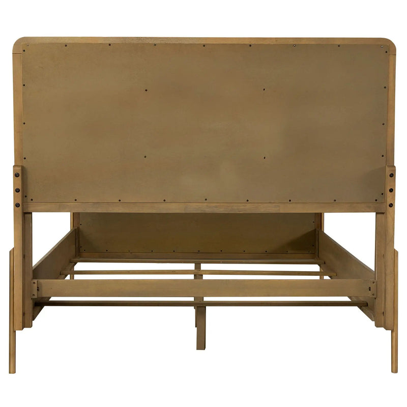 Arini Rattan California King Panel Bed Sand Wash and Natural by Unique Piece Furniture