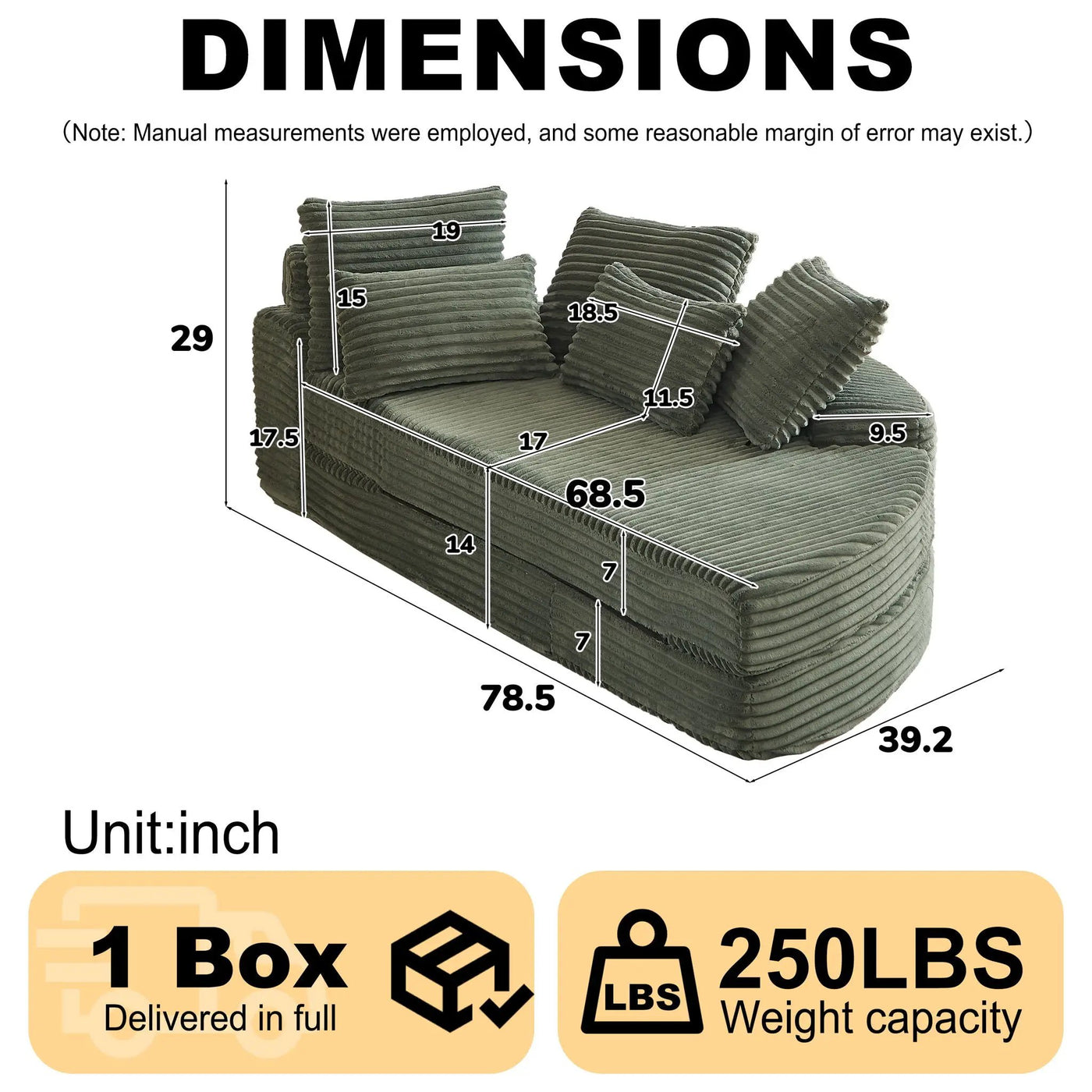 Semi Circular 2 In 1 Sofa Bed With Neck Pillow by HouseOfZazla
