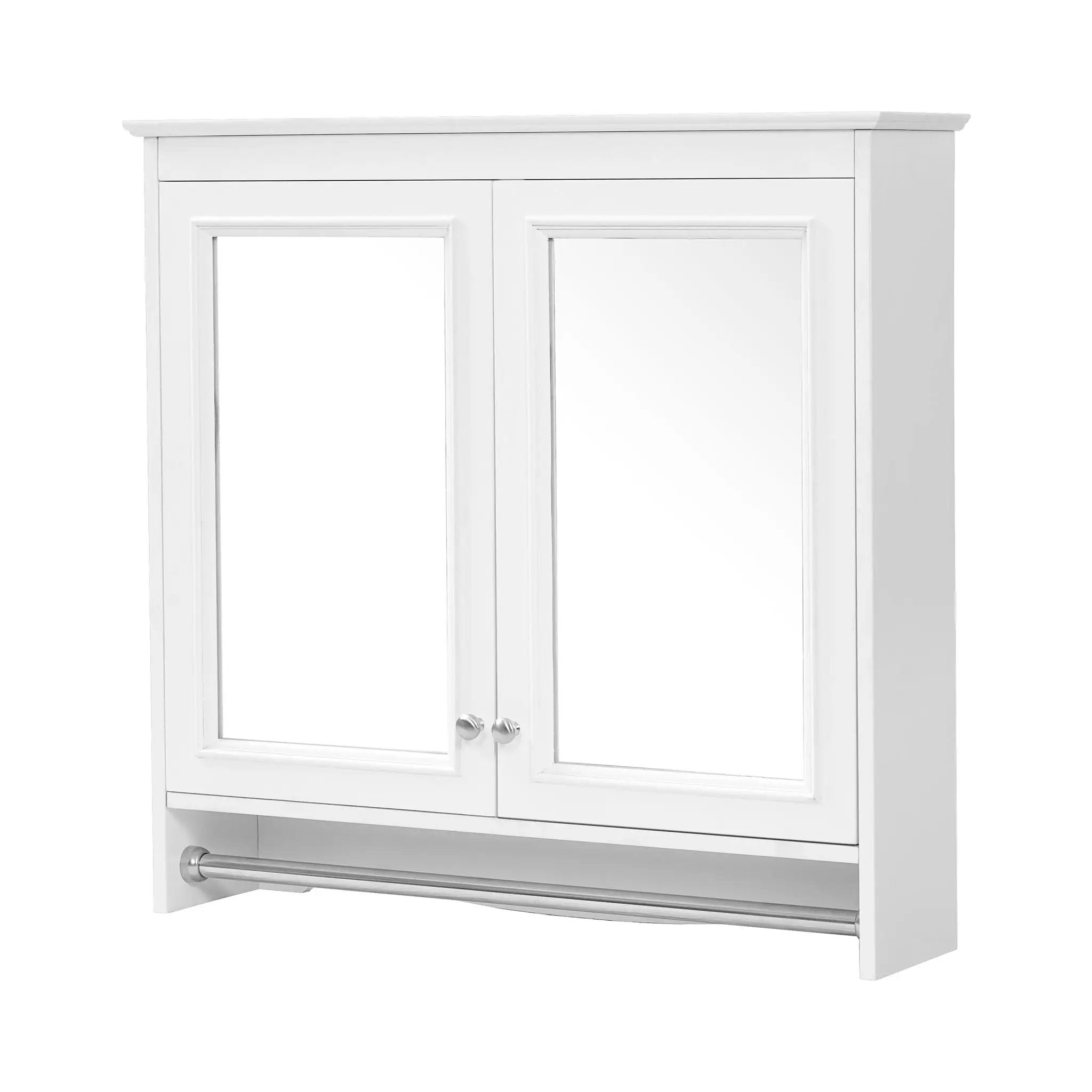 Modern Wall-Mounted Mirror Cabinet With Adjustable Shelves, Soft-Close Doors, High-Definition Mirror by Unique Piece Furniture