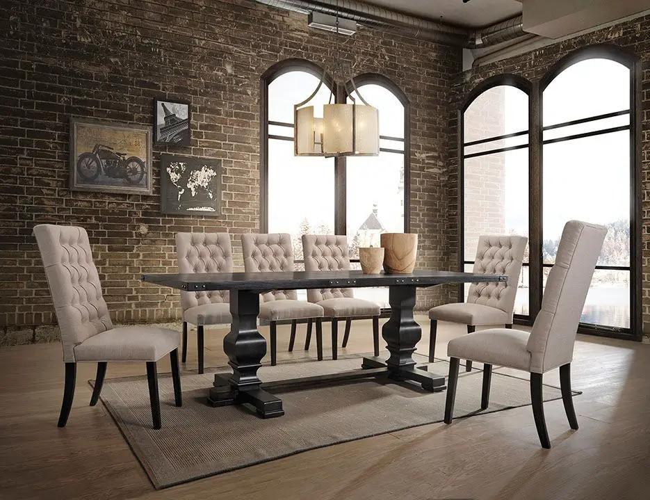 Morland - Dining Table - Vintage Black by Unique Piece Furniture