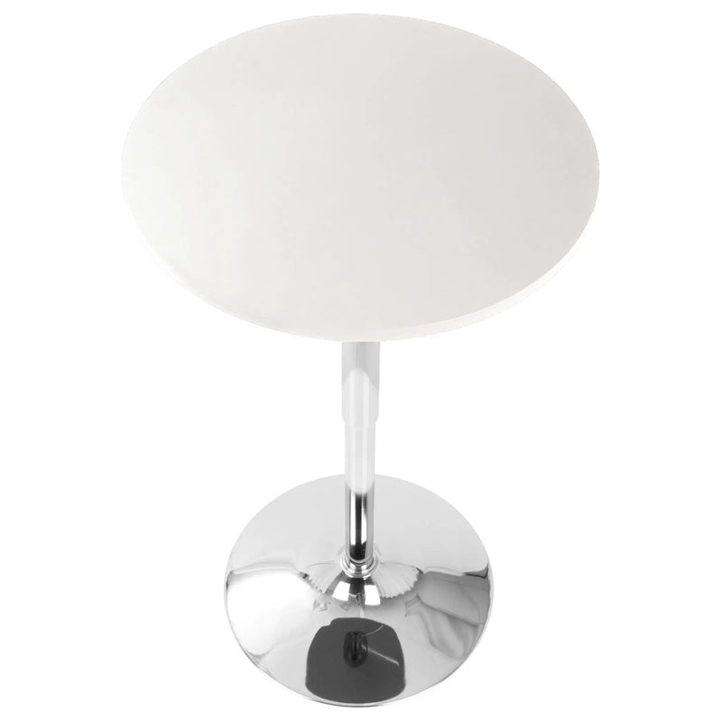 Adjustable Contemporary Bar Table - White by Unique Piece Furniture