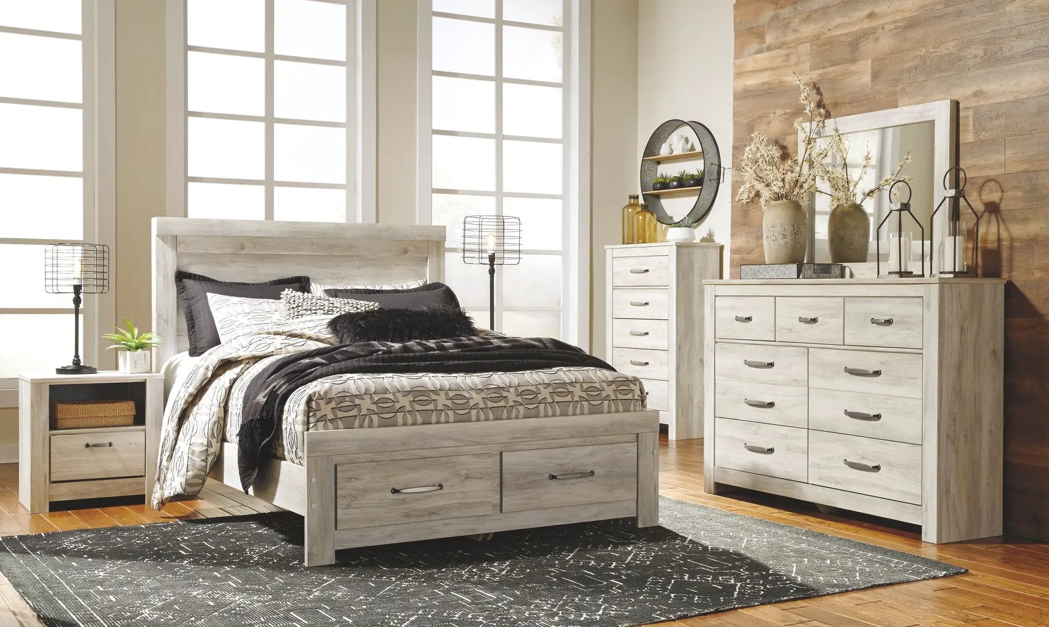 Bellaby - One Drawer Night Stand - Whitewash by Unique Piece Furniture