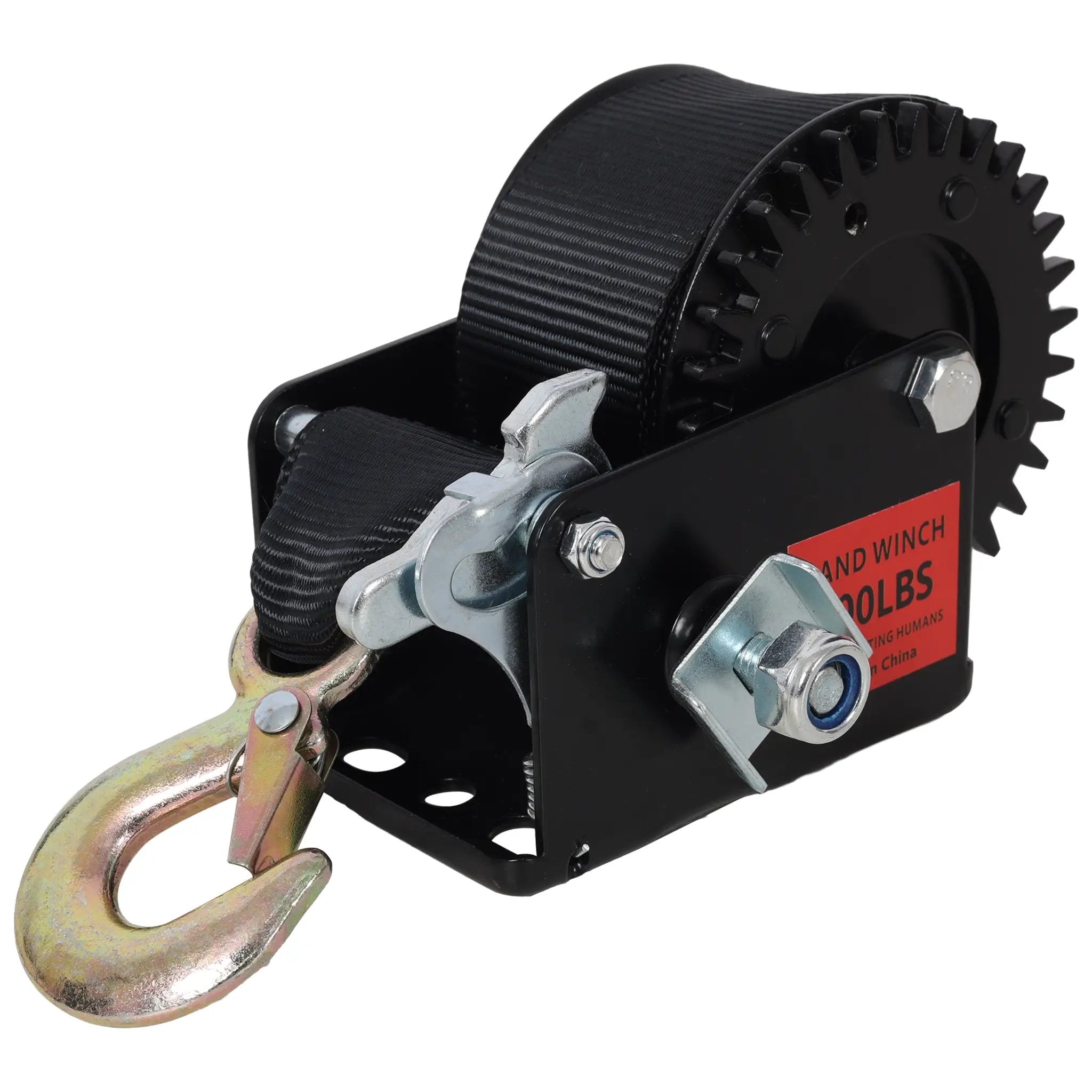600LBS Hand Winch with 19.6FT Strap by HouseOfZazla