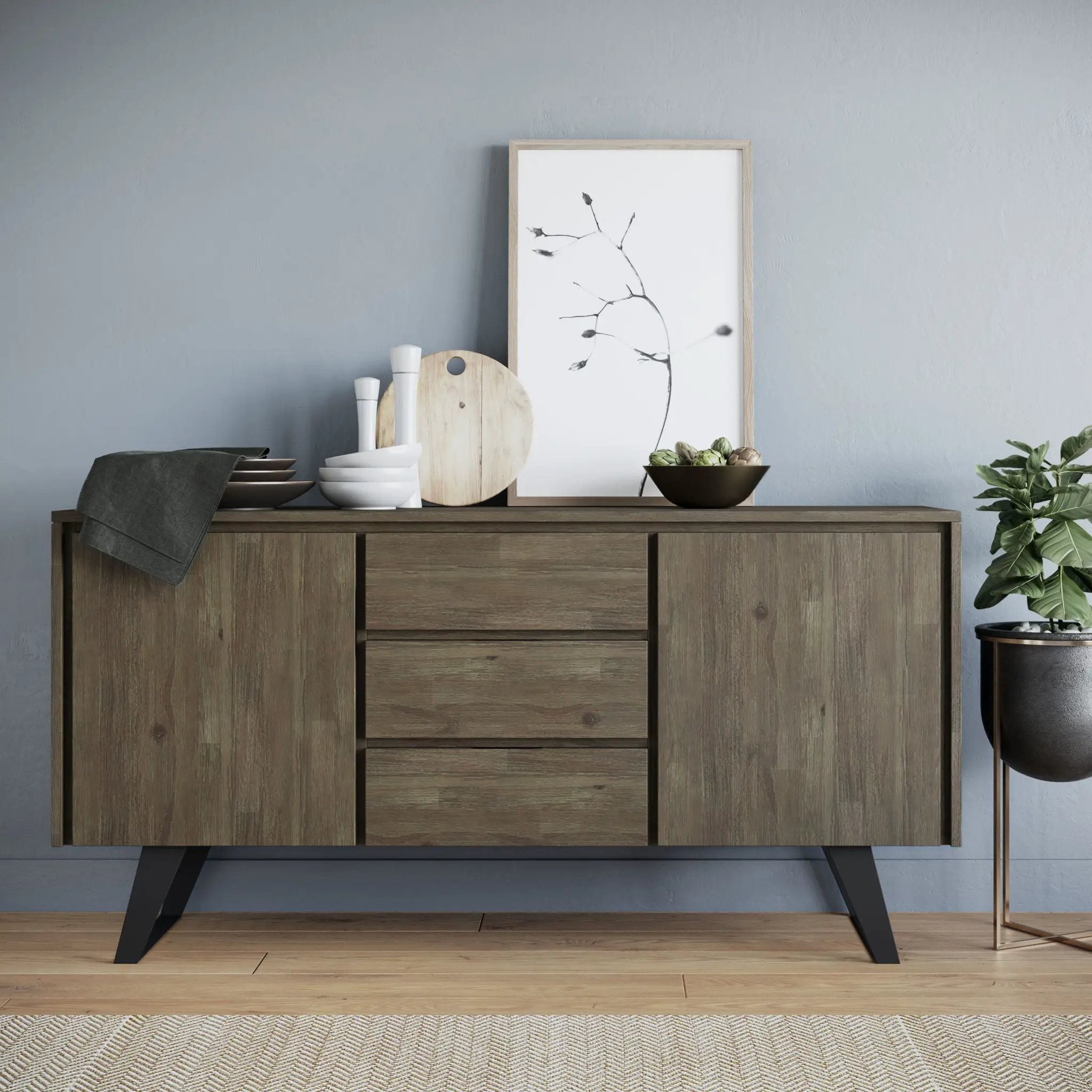Lowry - Handcrafted Sideboard Buffet by HouseOfZazla