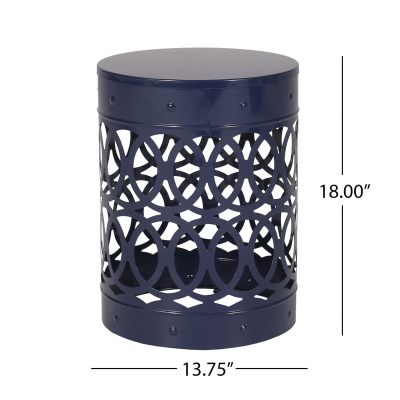 Outdoor Metal Large End Table, Modern Design by HouseOfZazla