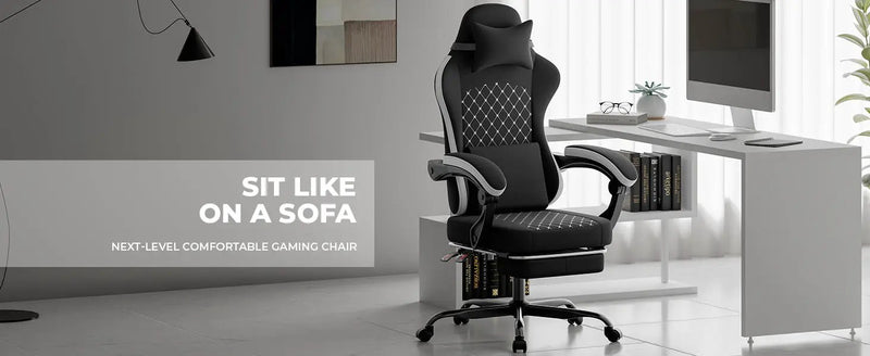 Gaming Chair with Massage and Ergonomic Design by HouseOfZazla