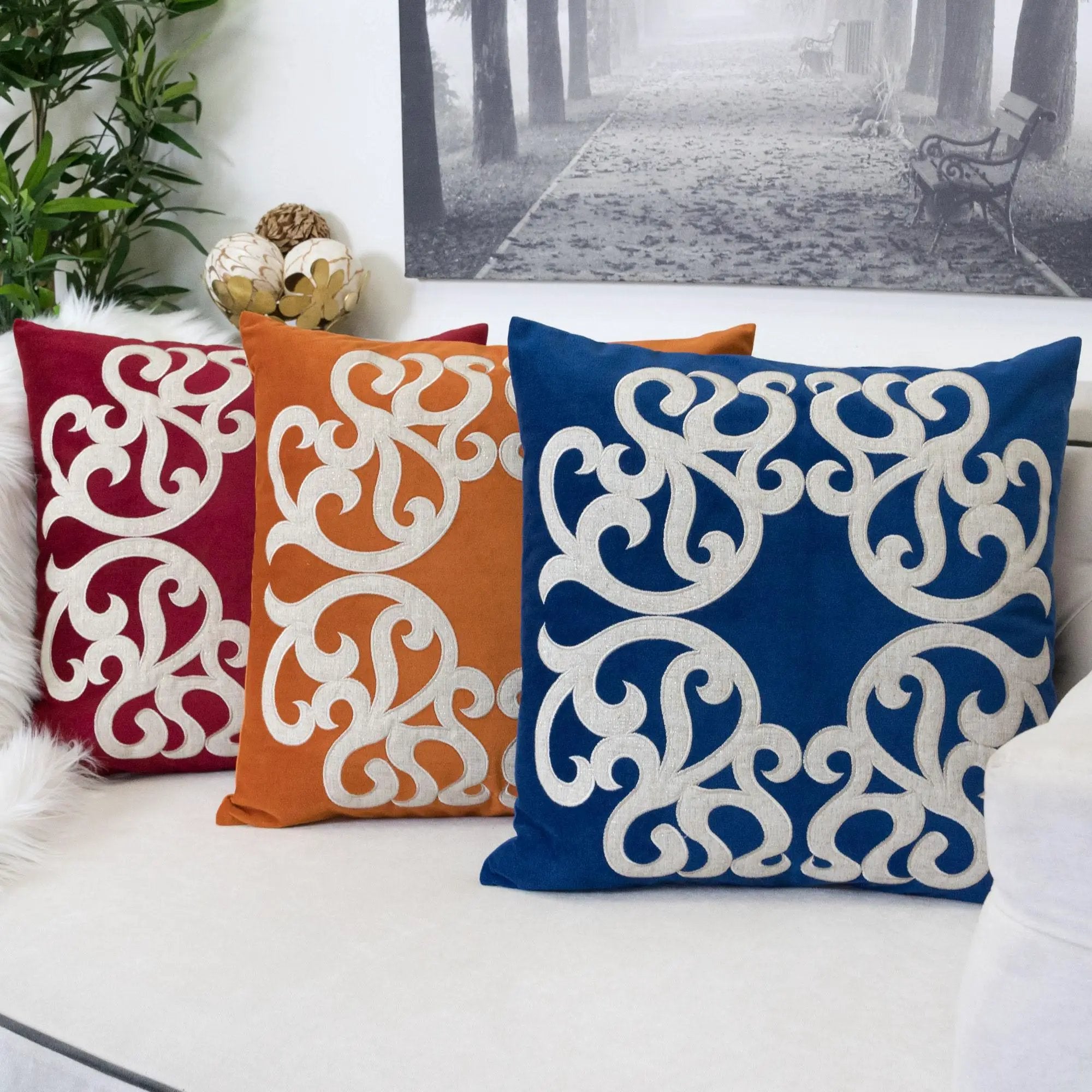 Dora - Pillow Cover With Matching Back by Unique Piece Furniture