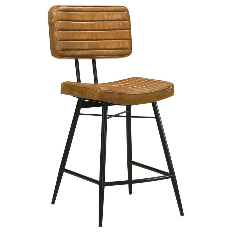 Partridge 7-piece Counter Dining Set Espresso and Camel by Unique Piece Furniture