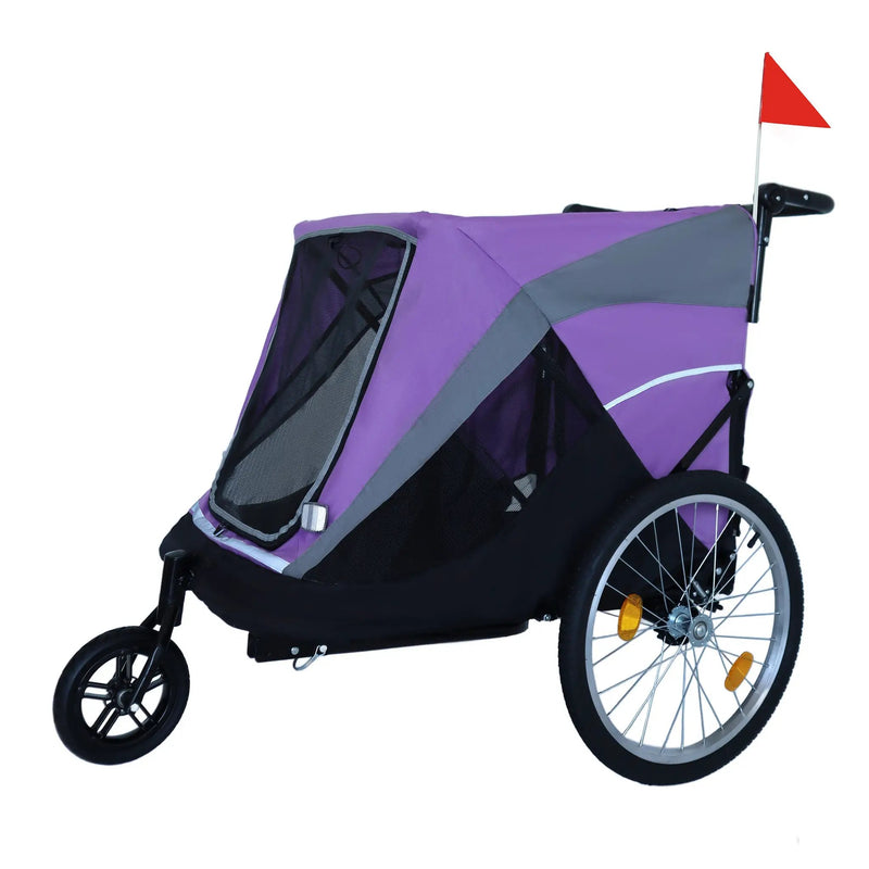 2-in-1 Bike Trailer & Push Cart for Pets by HouseOfZazla