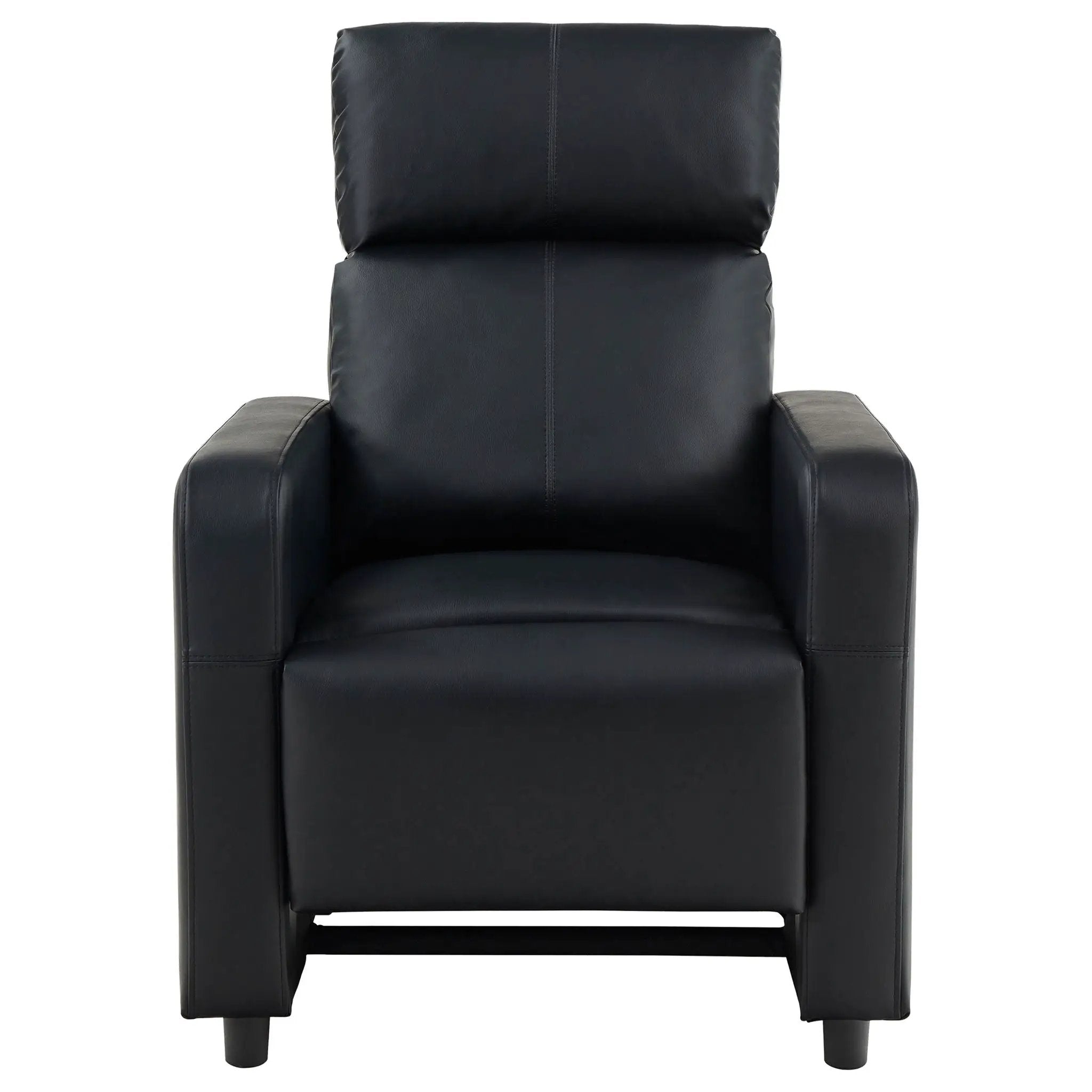 Push Back Recliner - Black by Unique Piece Furniture
