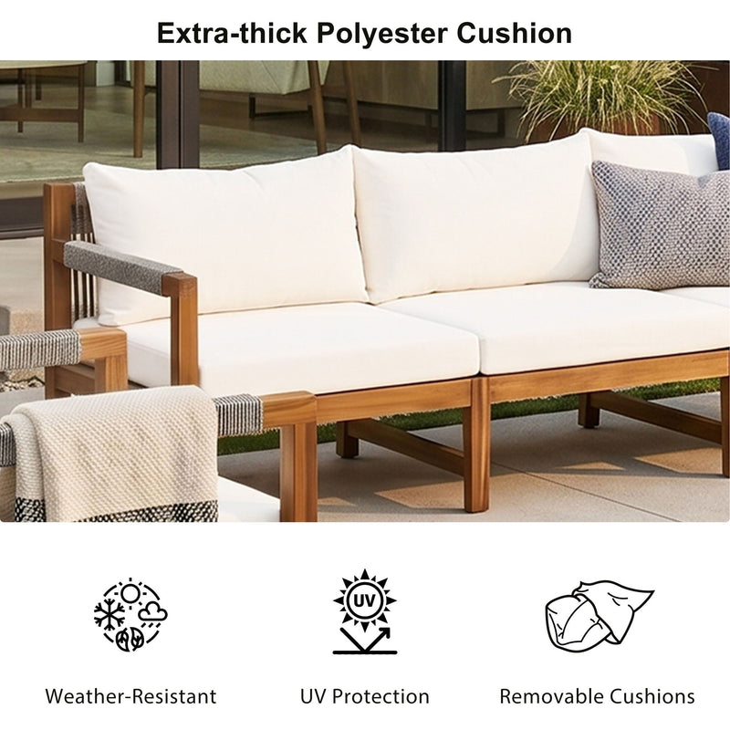 3 Piece Outdoor Sectional Sofa Set by HouseOfZazla
