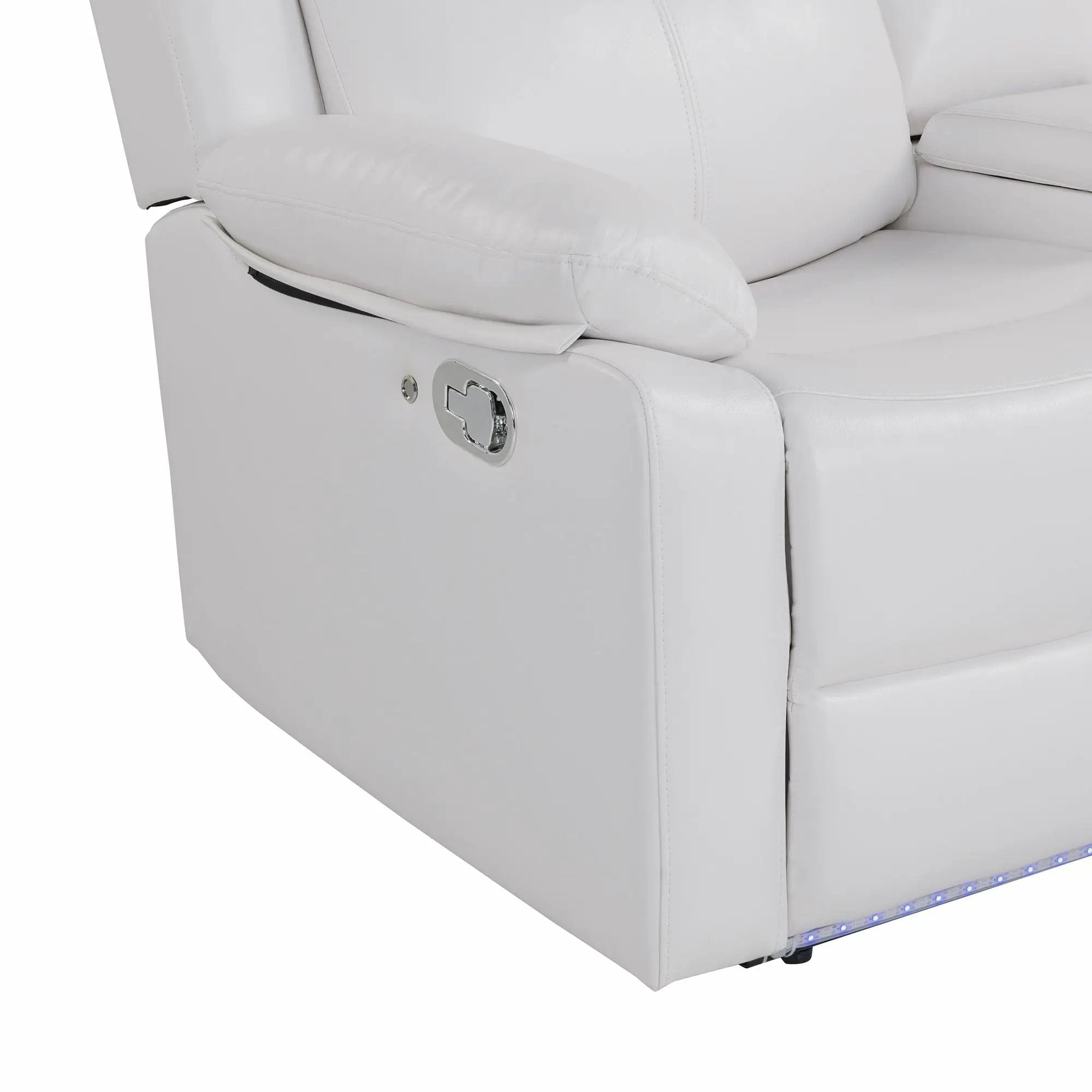 Blanche - Glider Recliner With LED, Pillow Top Arms by Unique Piece Furniture