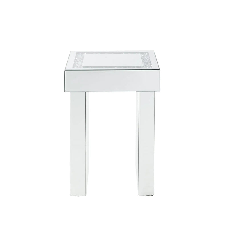 Noralie Mirrored & Faux Diamonds End Table by HouseOfZazla