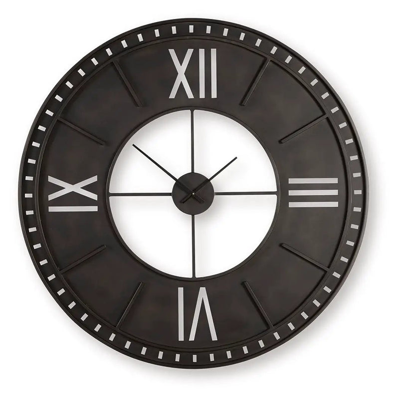 Lytle - Wall Clock - Antique Brown by Unique Piece Furniture