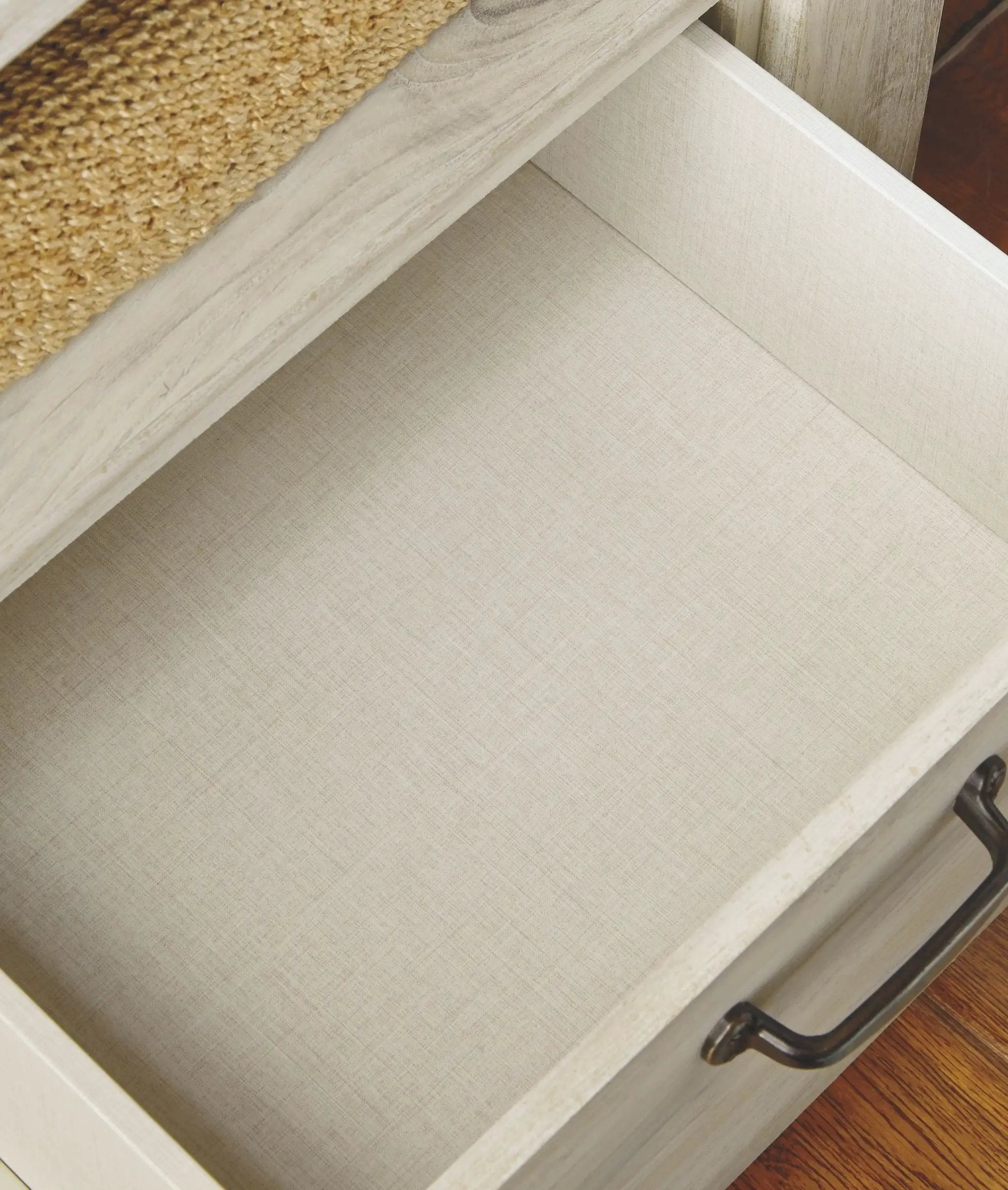 Bellaby - Five Drawer Chest - Whitewash by Unique Piece Furniture