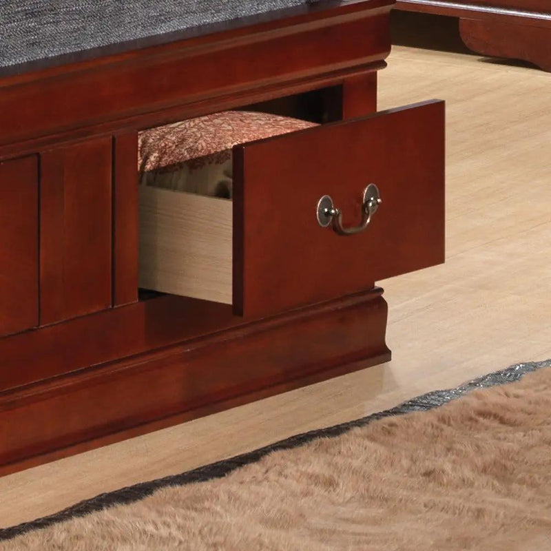 Traditional Style Bookcase Storage Bed by Unique Piece Furniture