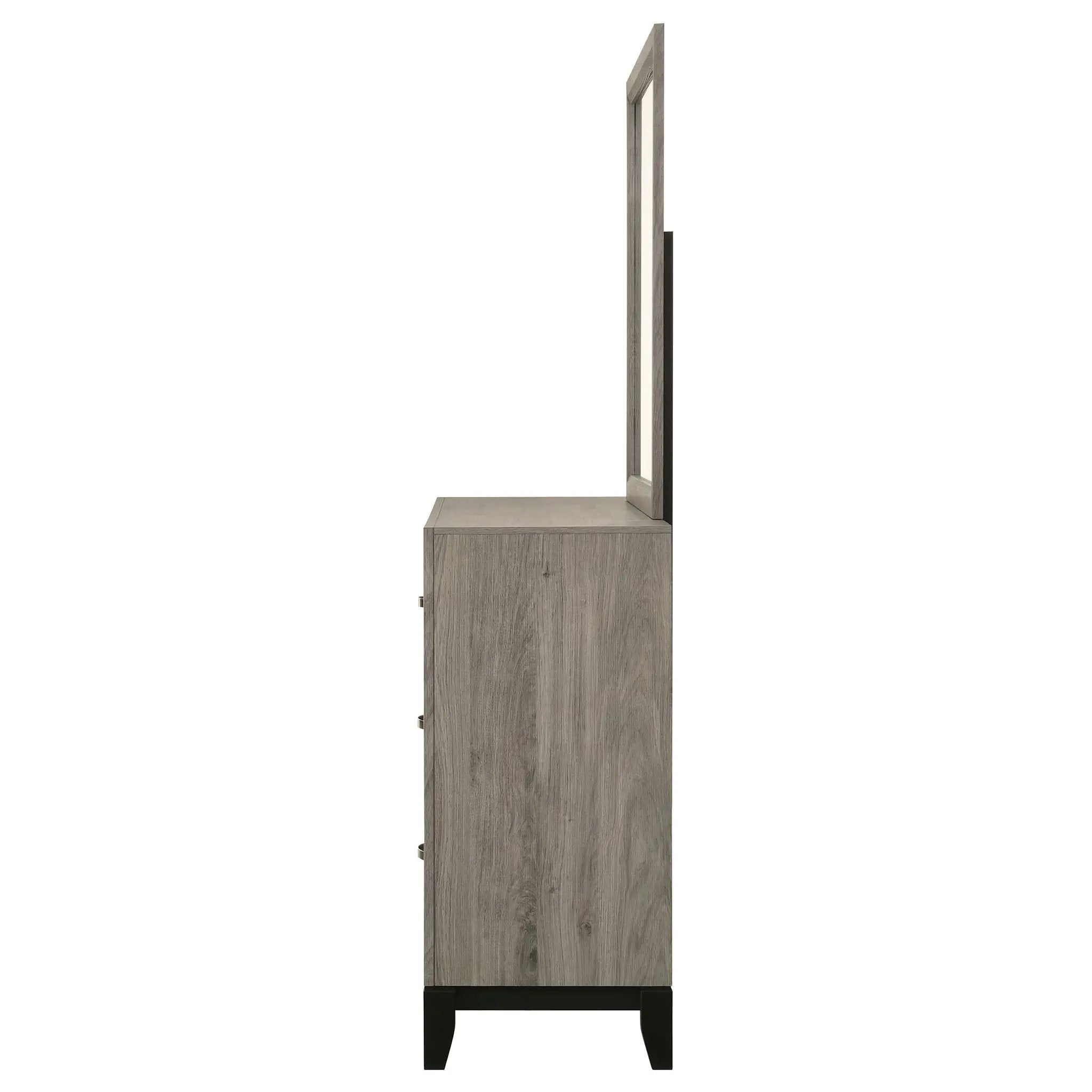 Watson 6-drawer Bedroom Dresser and Mirror Light Taupe by Unique Piece Furniture