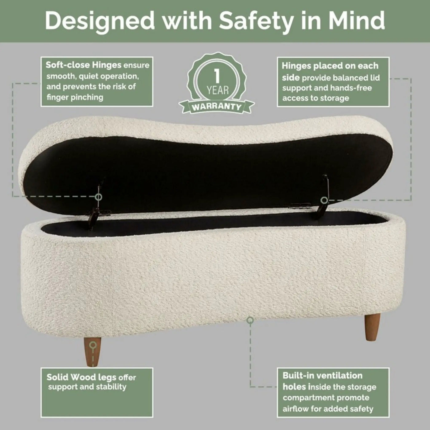 Flip Top Storage Bench by HouseOfZazla