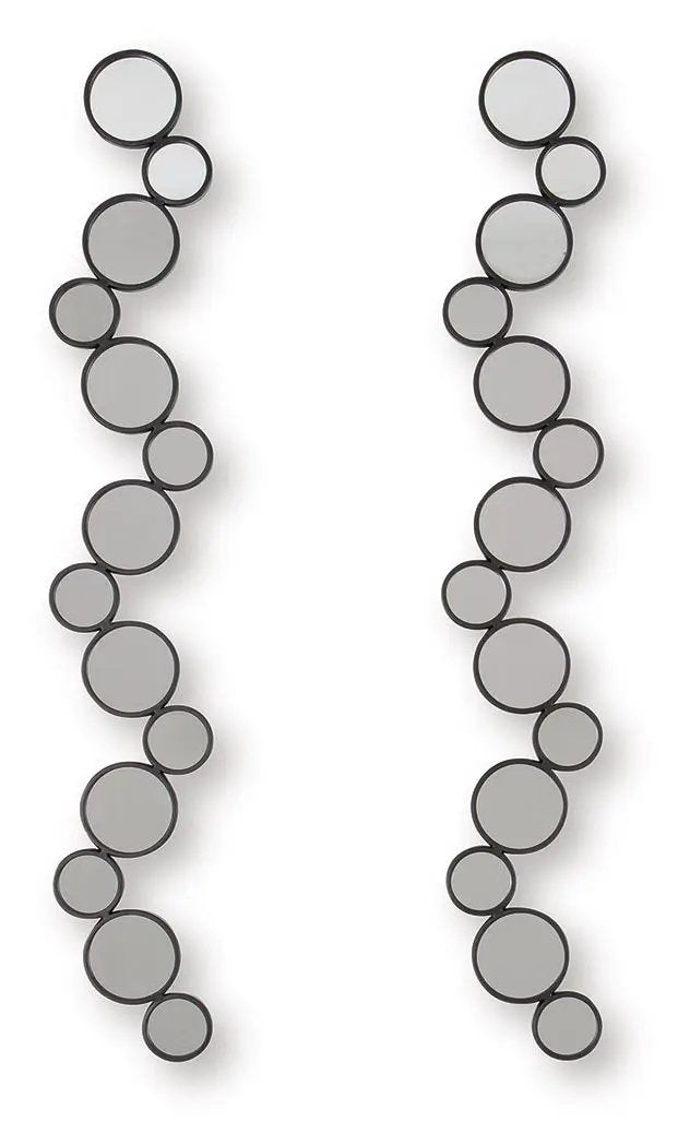 Vinler - Accent Mirror Set (Set of 2) - Black by Unique Piece Furniture
