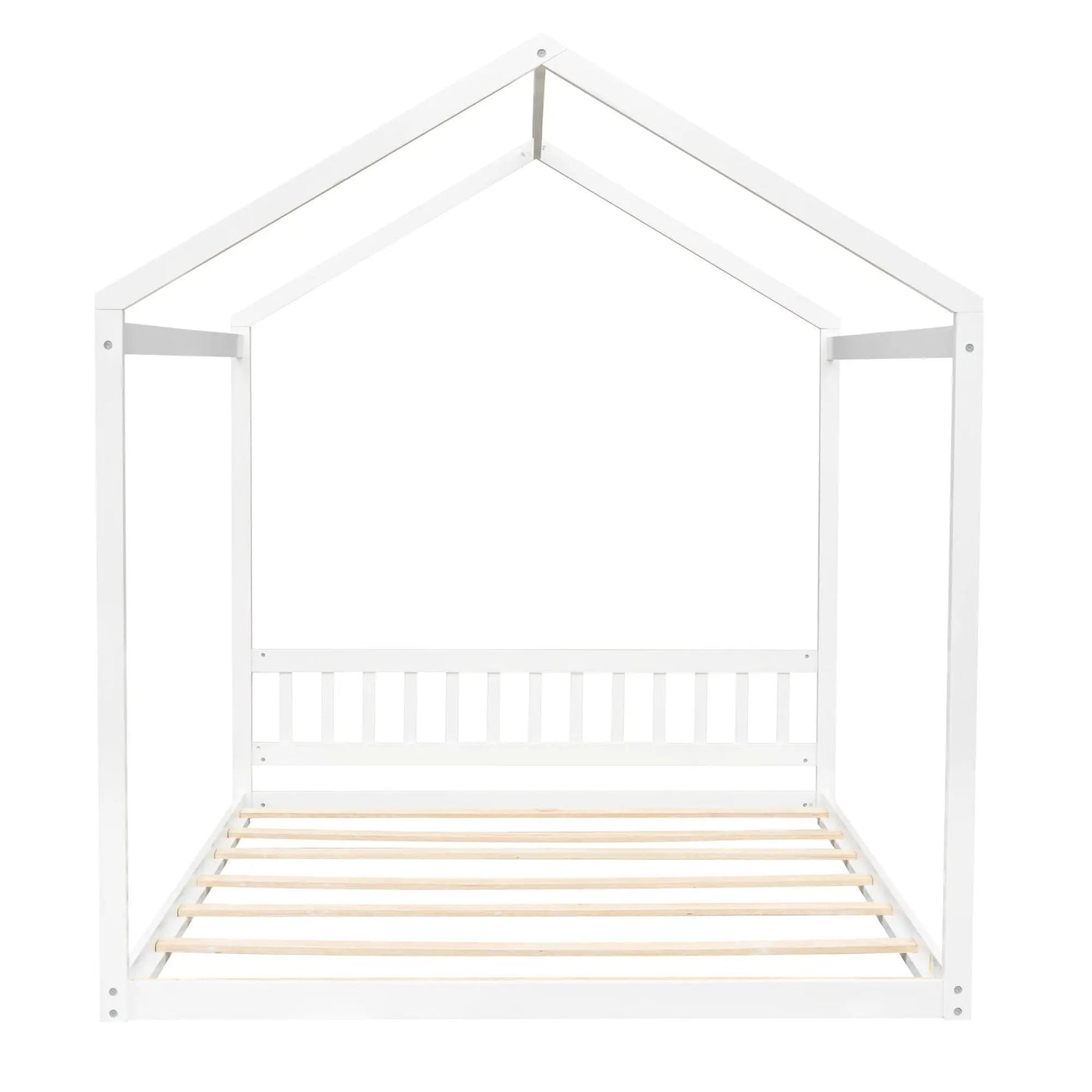 Wooden House Bed With Headboard by HouseOfZazla