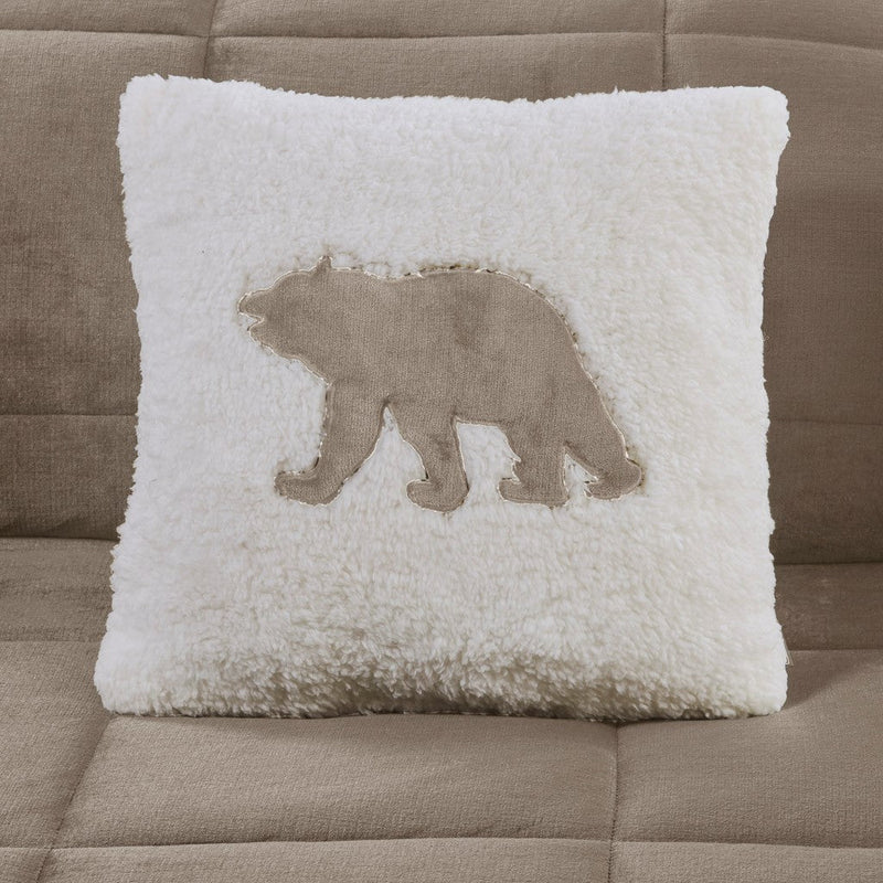 Full/Queen Plush to Sherpa Down Alternative Comforter Set by HouseOfZazla