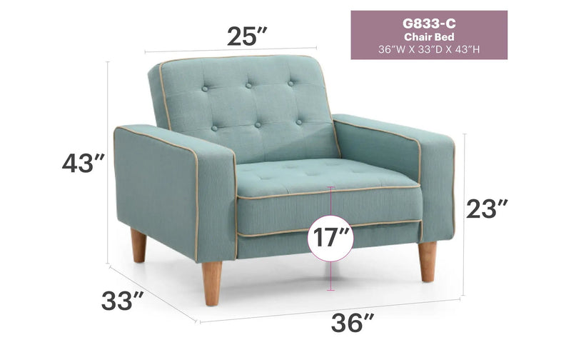 Vibrant Contemporary Chair Bed by Unique Piece Furniture