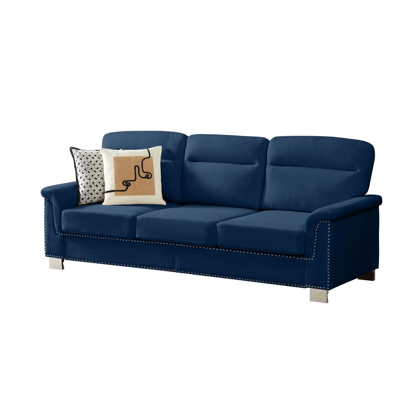 3 Seater Elegant Stationary Sofa by HouseOfZazla
