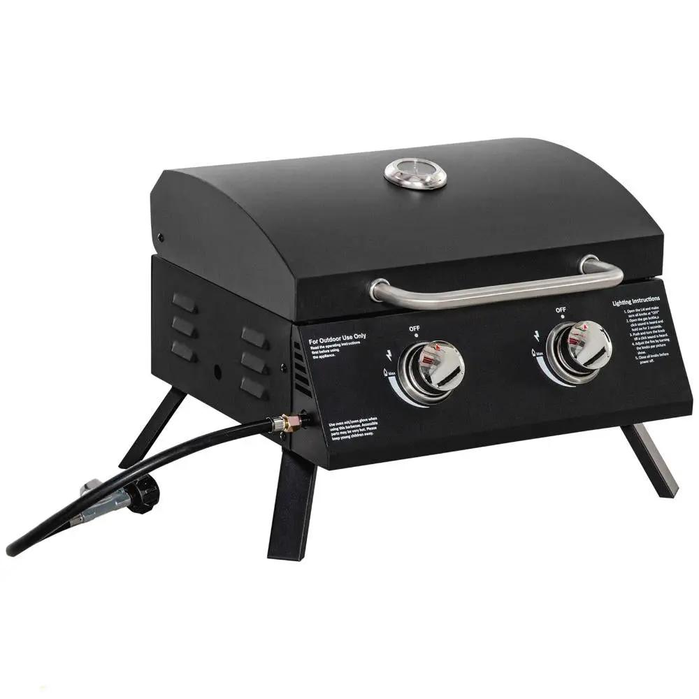 21.75" Portable Grill with 2 Burners Camping by HouseOfZazla