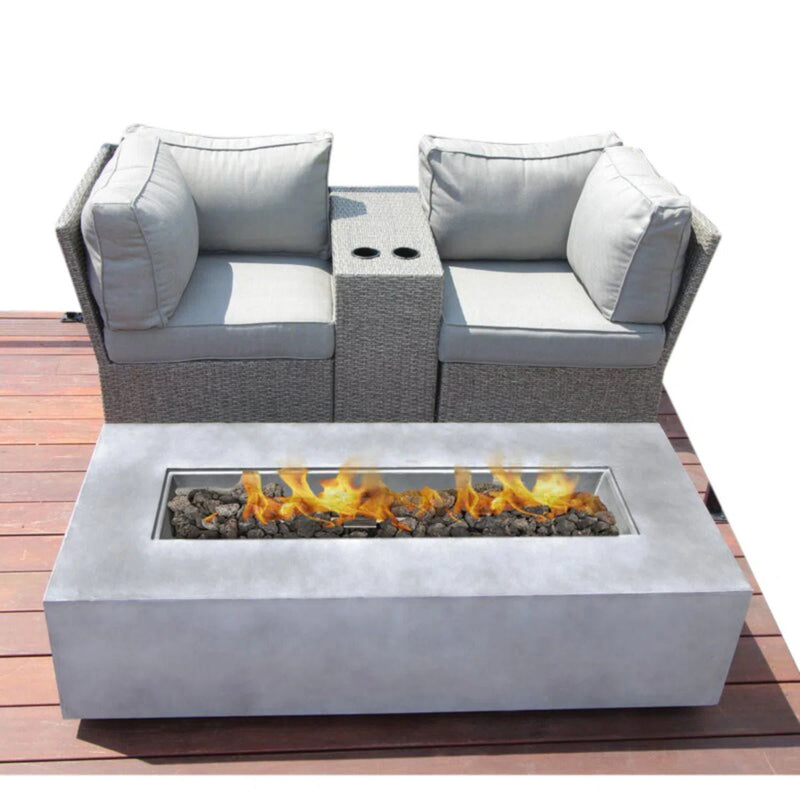 Outdoor Elegance Conversation Set With Fire Pit by HouseOfZazla