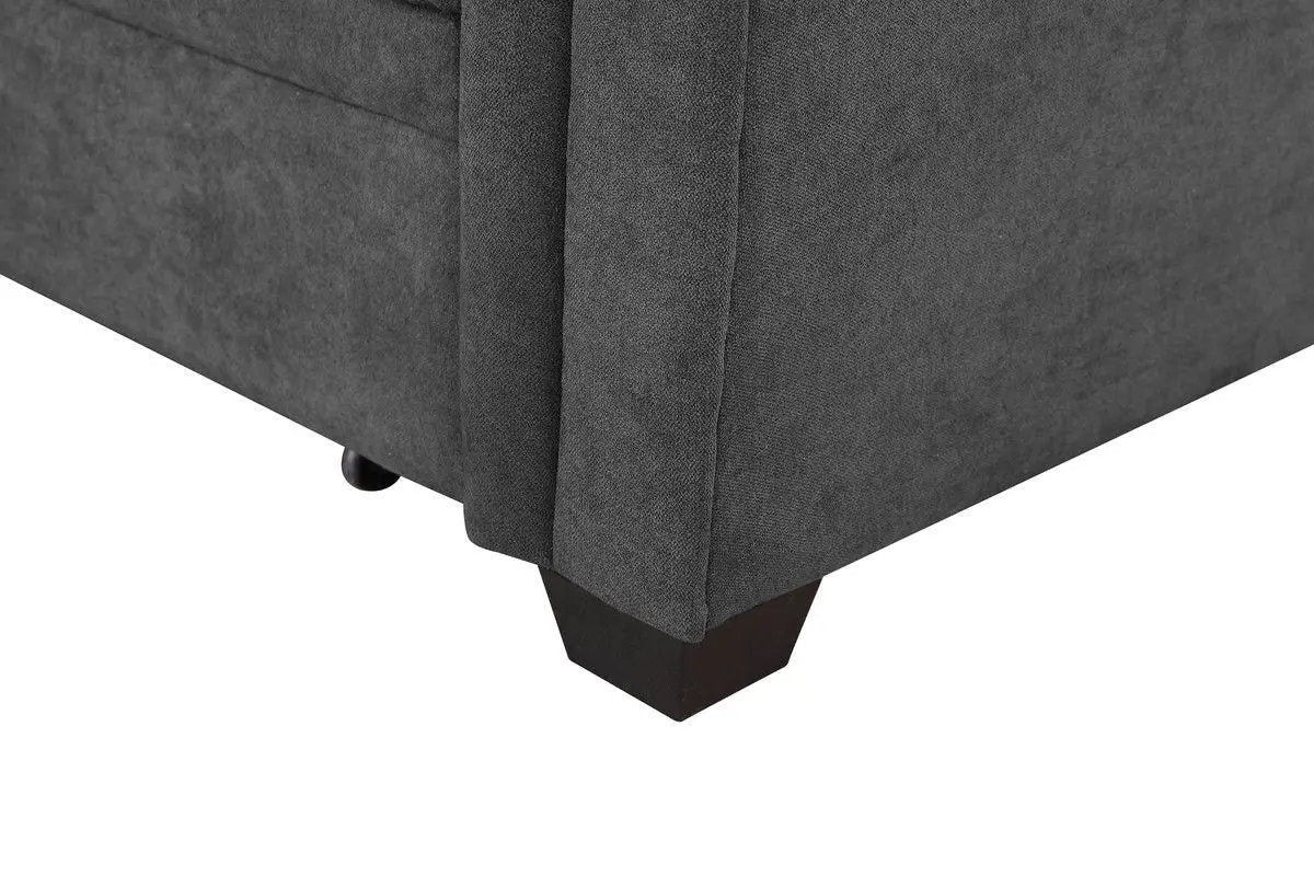 Ashlyn - Reversible Sleeper Sectional Sofa With Storage Chaise, USB Charging Ports And Pocket by HouseOfZazla