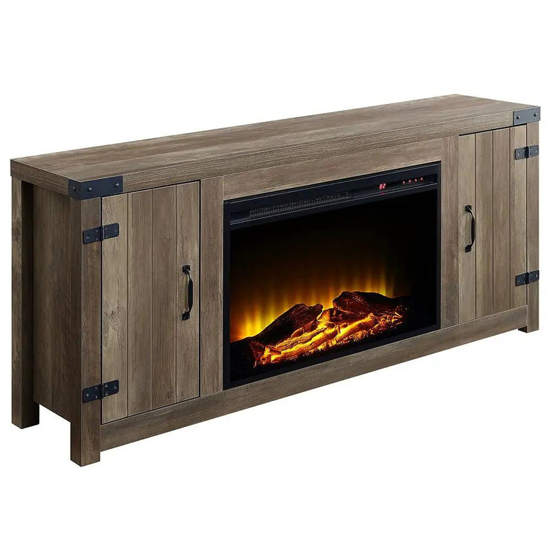 Tobias - 25" Fireplace - Rustic Oak by Unique Piece Furniture