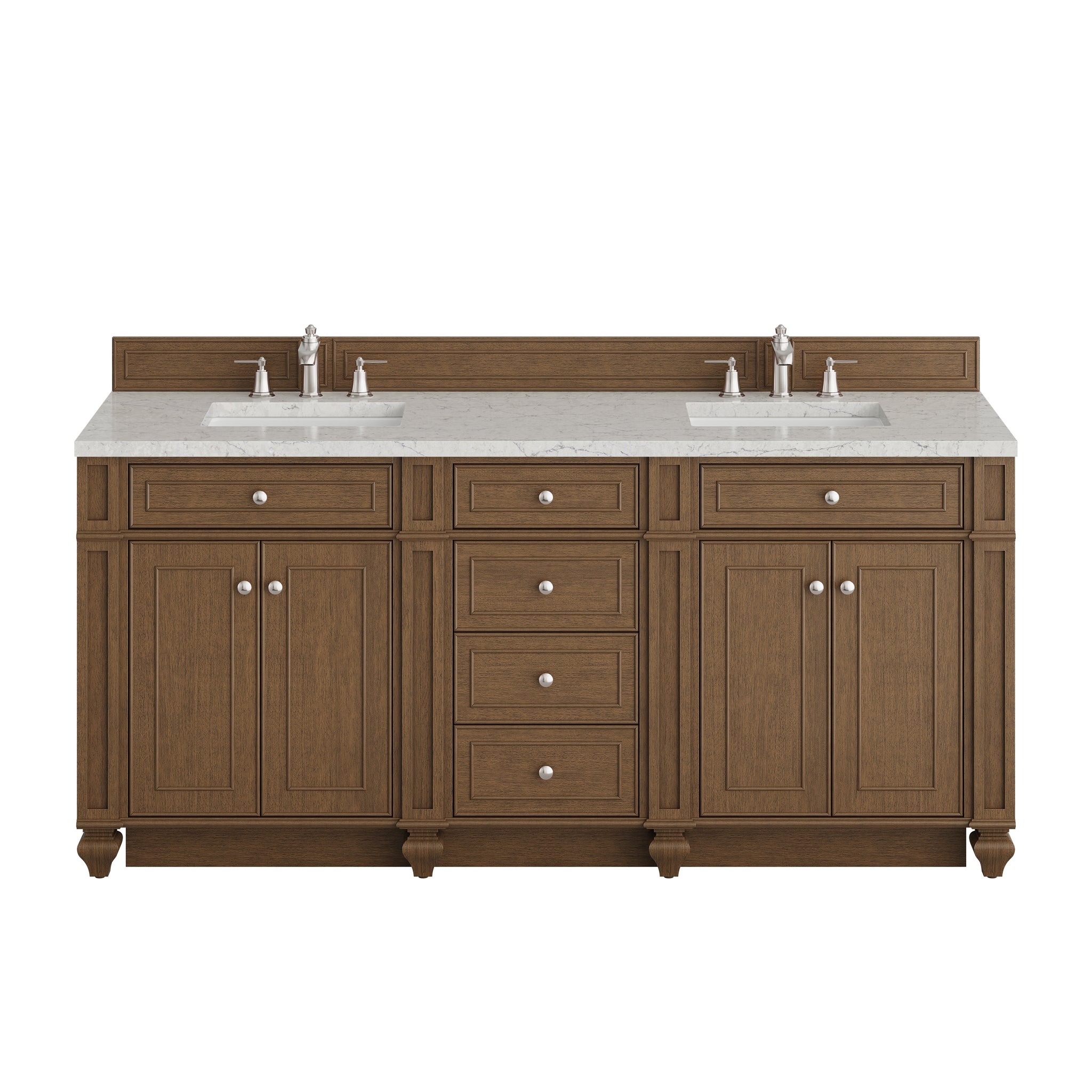 James Martin Bristol 72" Double Bathroom Vanity, Saddle Brown, view 39