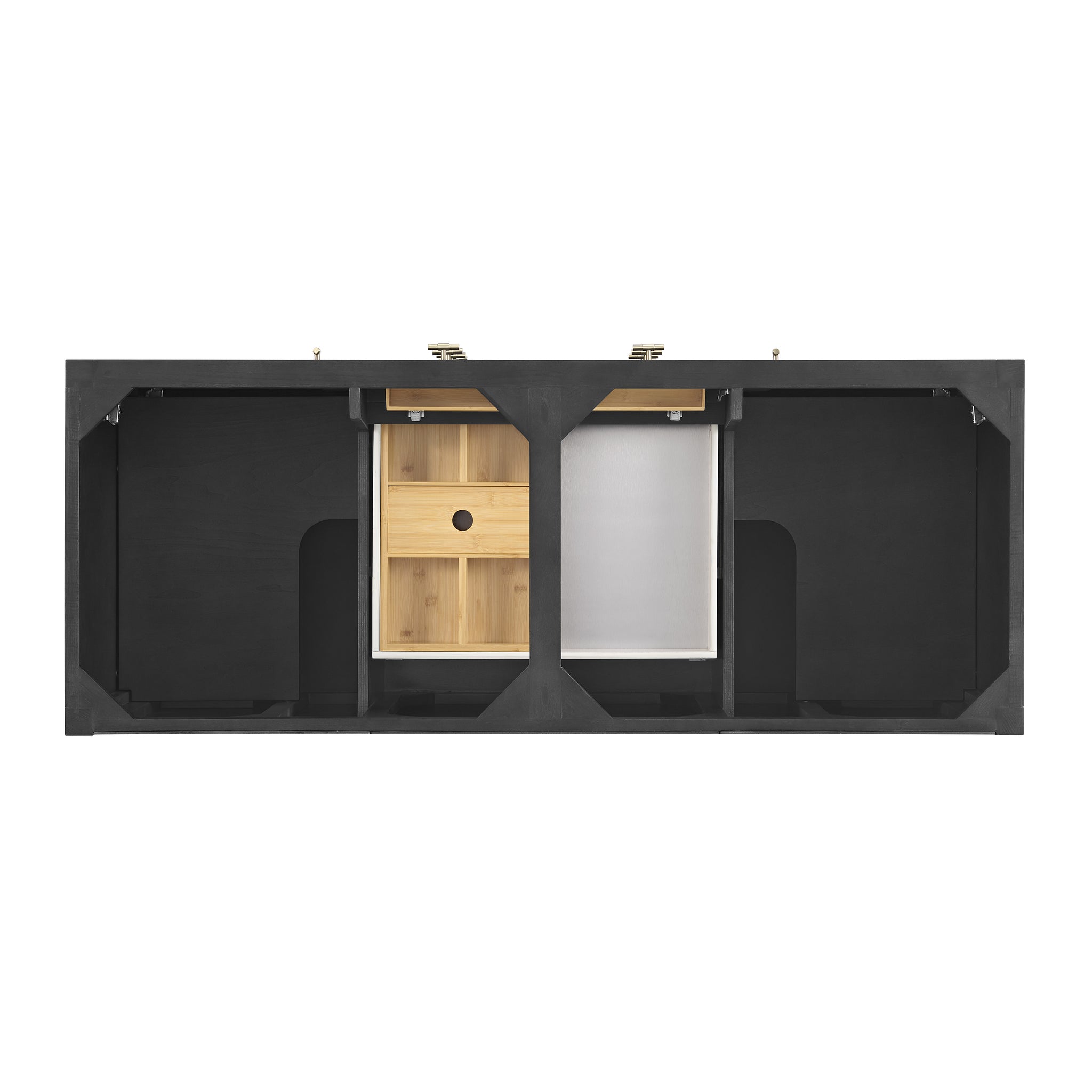 James Martin Myrrin 60" Double Bathroom Vanity, Carbon Oak, view 25