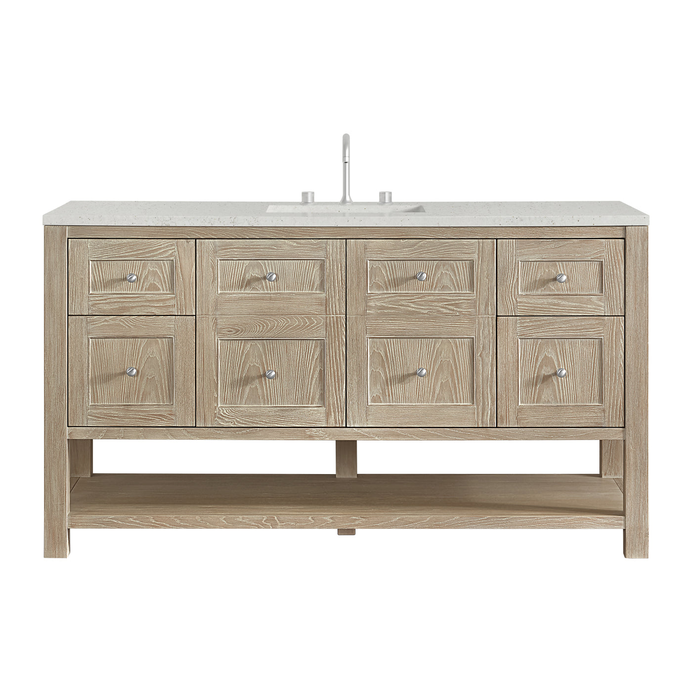 James Martin Breckenridge 60" Single Bathroom Vanity, Whitewashed Oak, view 25