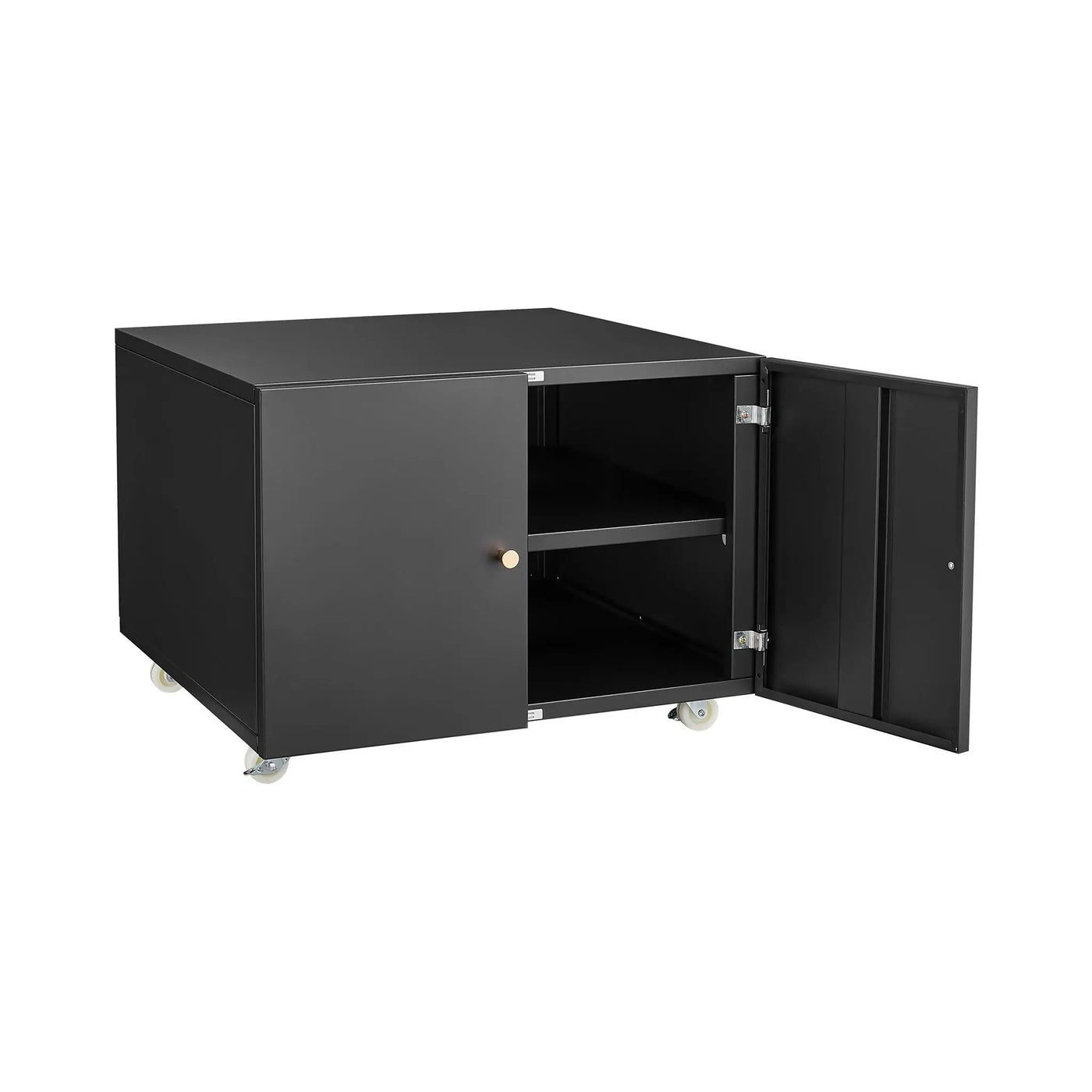 Office Furniture Copier Cabinet 2 Door Steel Copier Stand Mobile Pedestal File Printer Stand by Unique Piece Furniture
