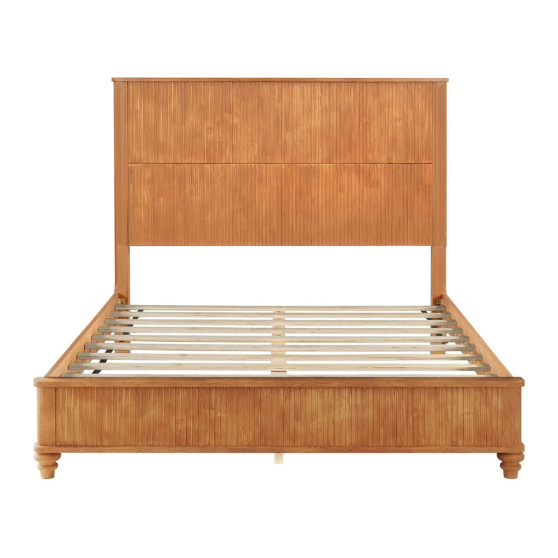 Platform Bed Frame & Tall Headboard by HouseOfZazla