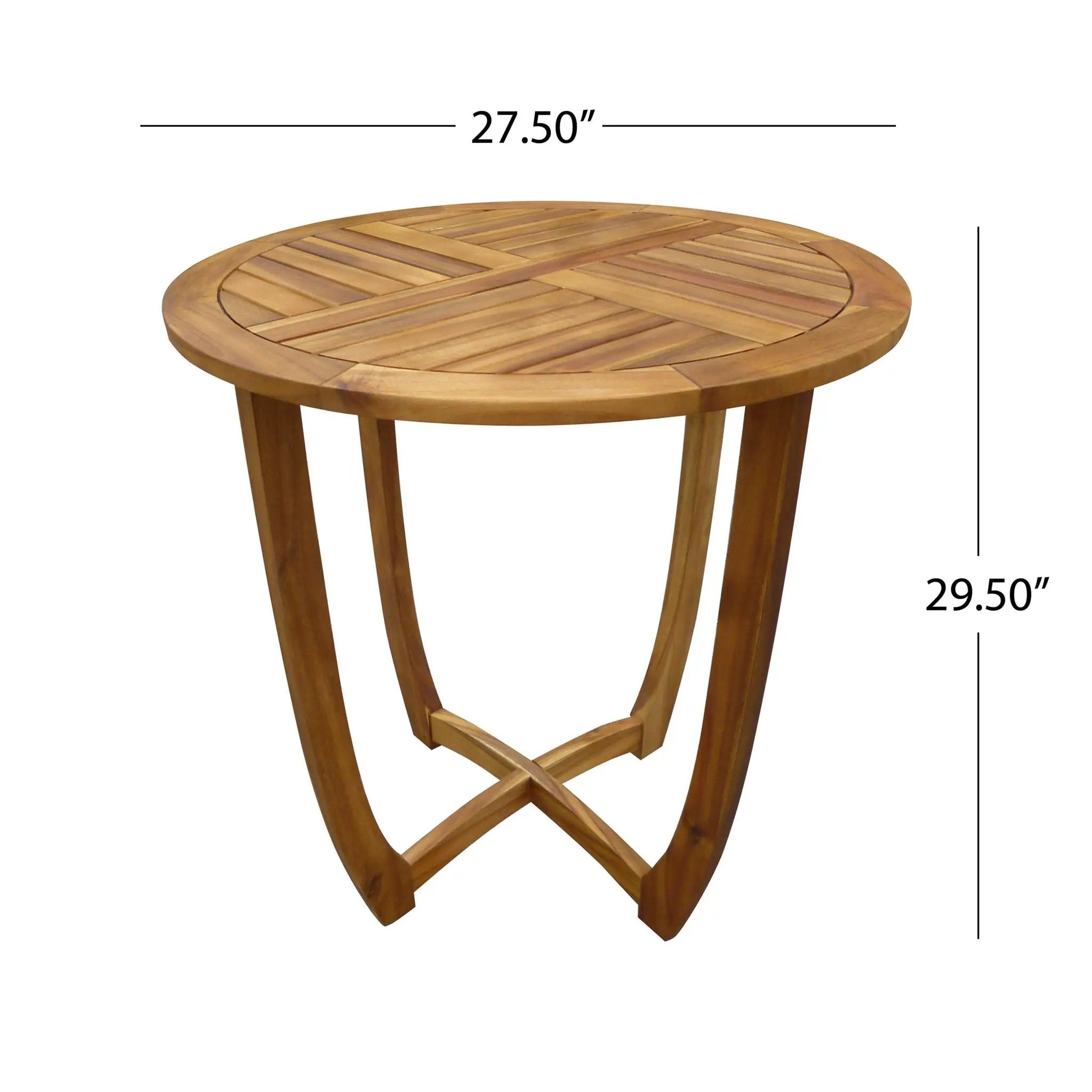 Outdoor Dining Set With Coffee Table And 2 Chairs - Teak by HouseOfZazla