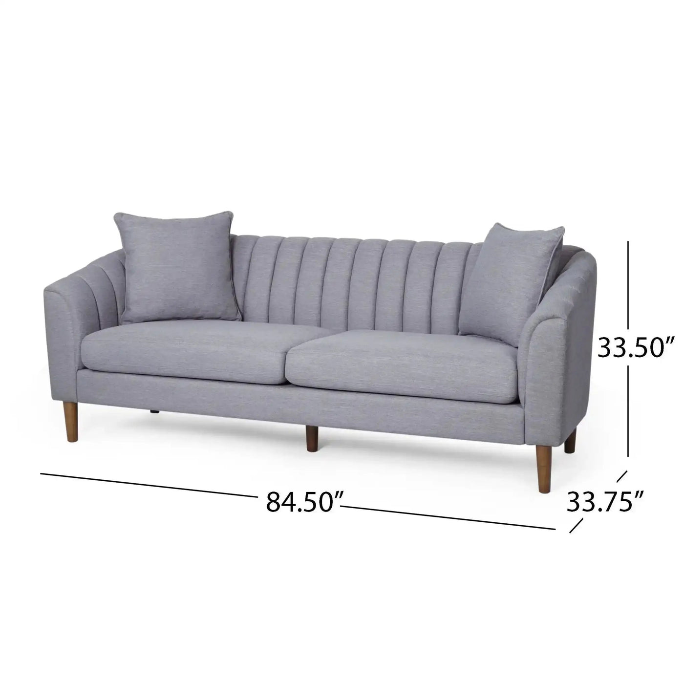 Contemporary 3 Seater Sofa With Plush Accents by HouseOfZazla