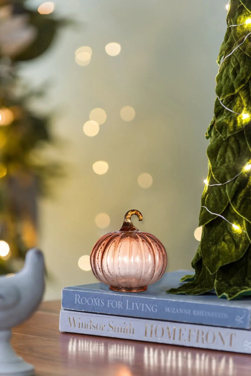 Set of 8 Glass Pumpkins by HouseOfZazla