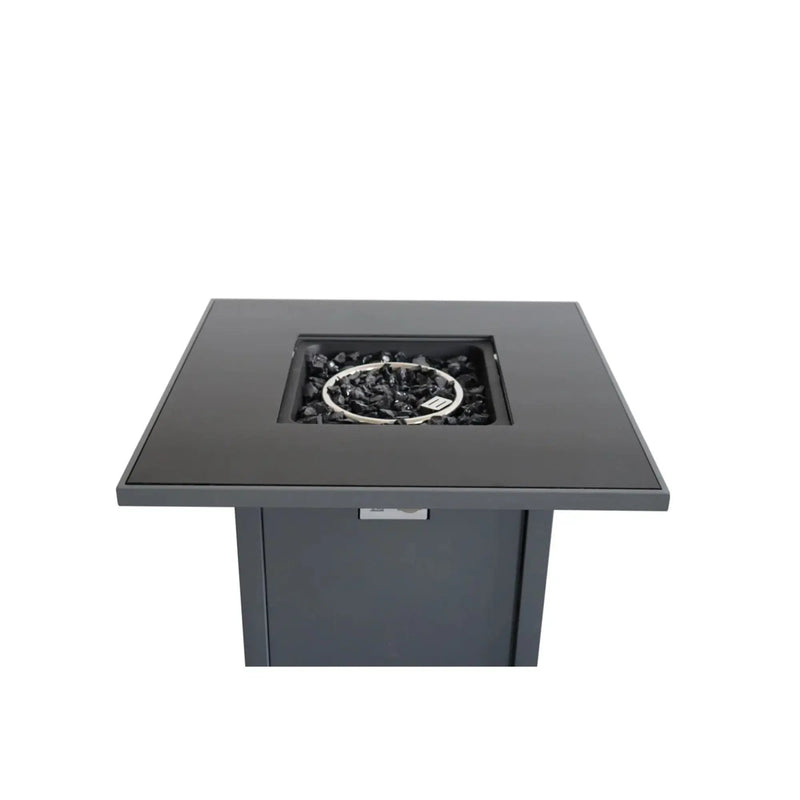 Outdoor Fire Pit Table With Lid High-Quality Materials - Gray by Unique Piece Furniture