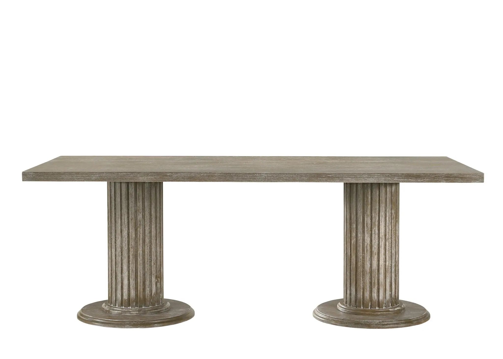 Gabrian - 7 Pieces Dining Room Set, Reclaimed - Beige / Gray by Unique Piece Furniture