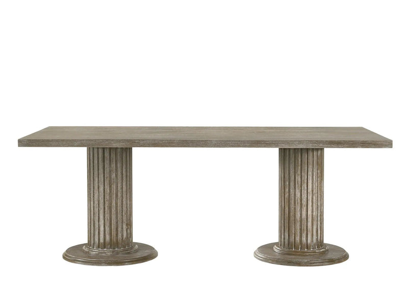 Gabrian - 7 Pieces Dining Room Set, Reclaimed - Beige / Gray by Unique Piece Furniture