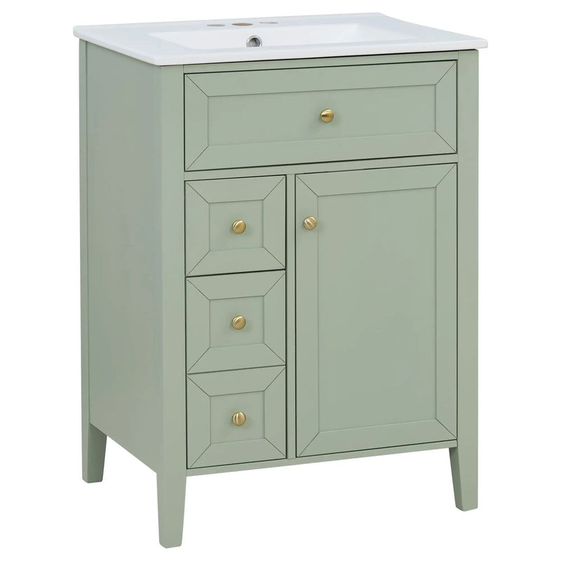 Bathroom Vanity With Sink, Soft Closing Cabinet by HouseOfZazla