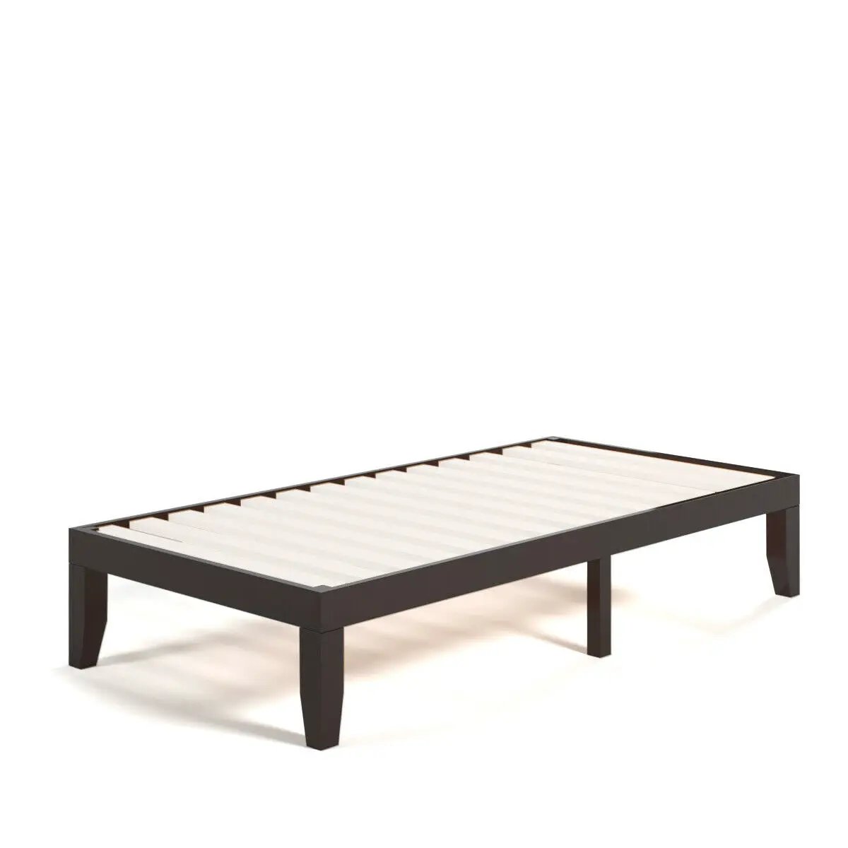 Twin Size 14 Inch Wooden Slats Bed Mattress Frame, photo 8 of 10