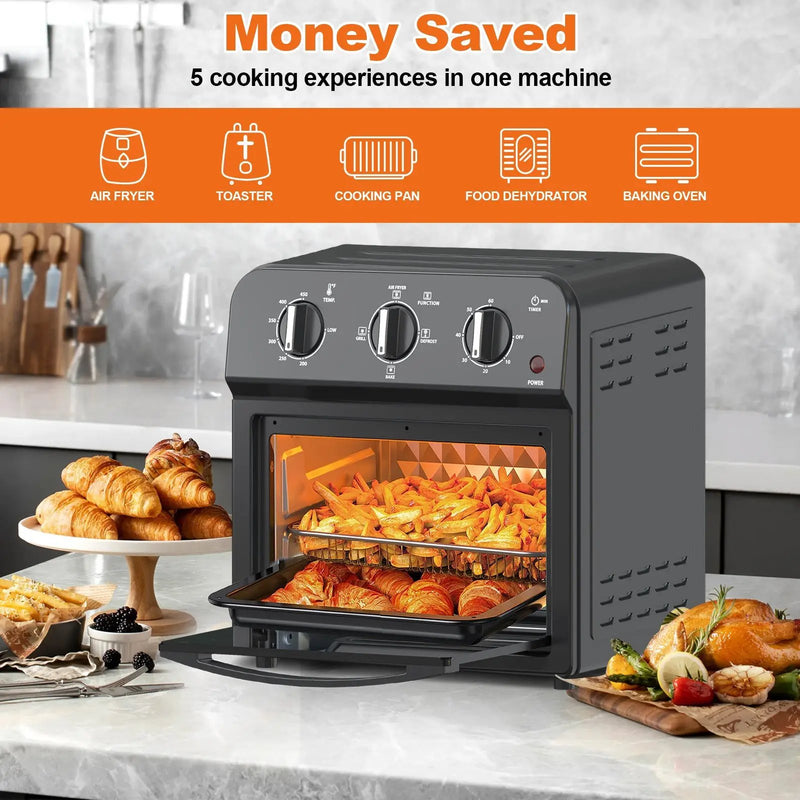 Family Size Air Fryer Toaster Oven Combo, 13QT by HouseOfZazla